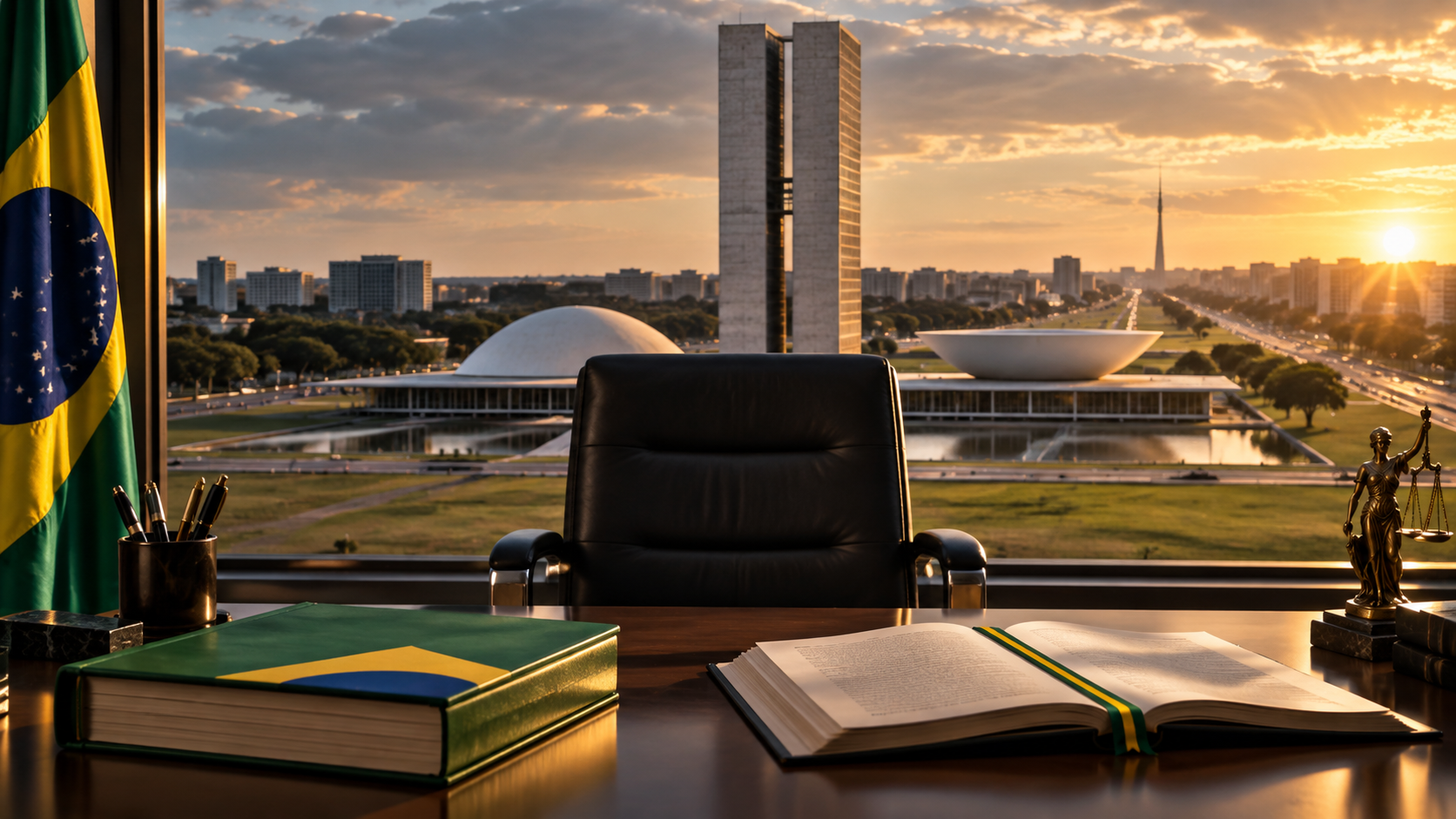 Congresso Nacional em Brasília, capital que não possui prefeito por causa da estrutura do Distrito Federal