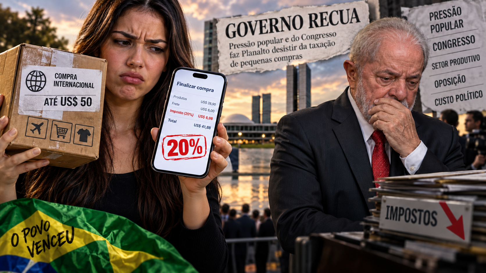 Governo Lula recua da taxa das blusinhas sobre compras internacionais de até US$ 50