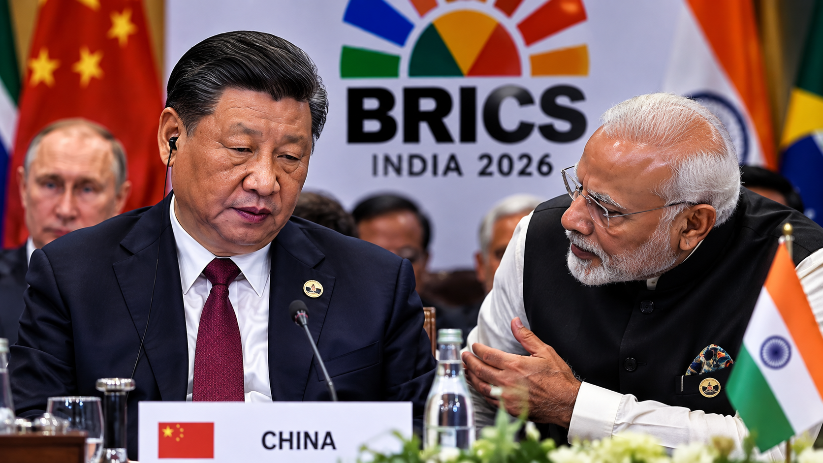Xi Jinping durante a cúpula do BRICS em Nova Délhi após episódio que gerou rumores