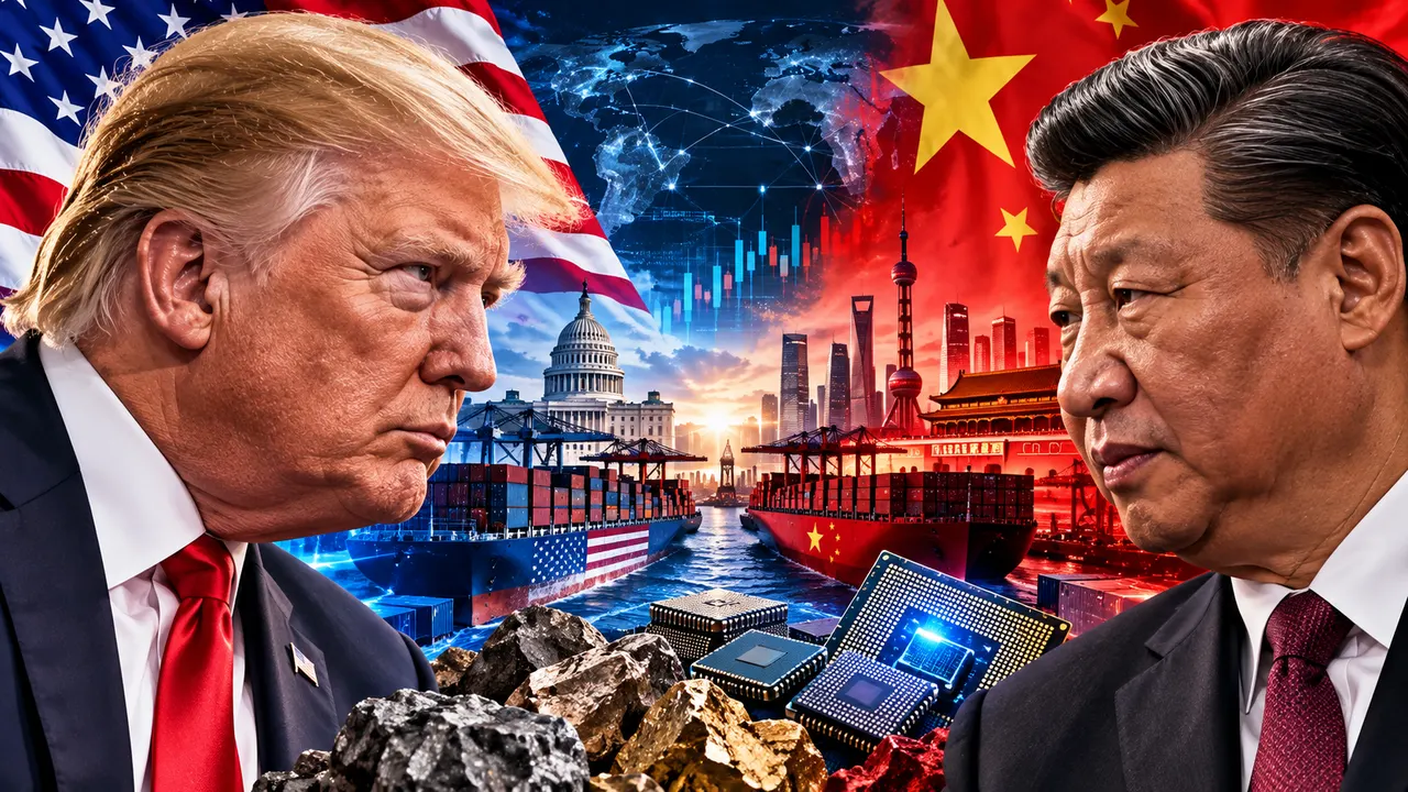 Donald Trump e Xi Jinping durante encontro entre Estados Unidos e China