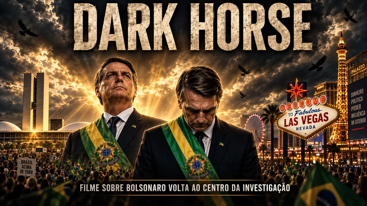 Filme Dark Horse sobre Jair Bolsonaro em meio à investigação sobre a origem dos recursos da produção