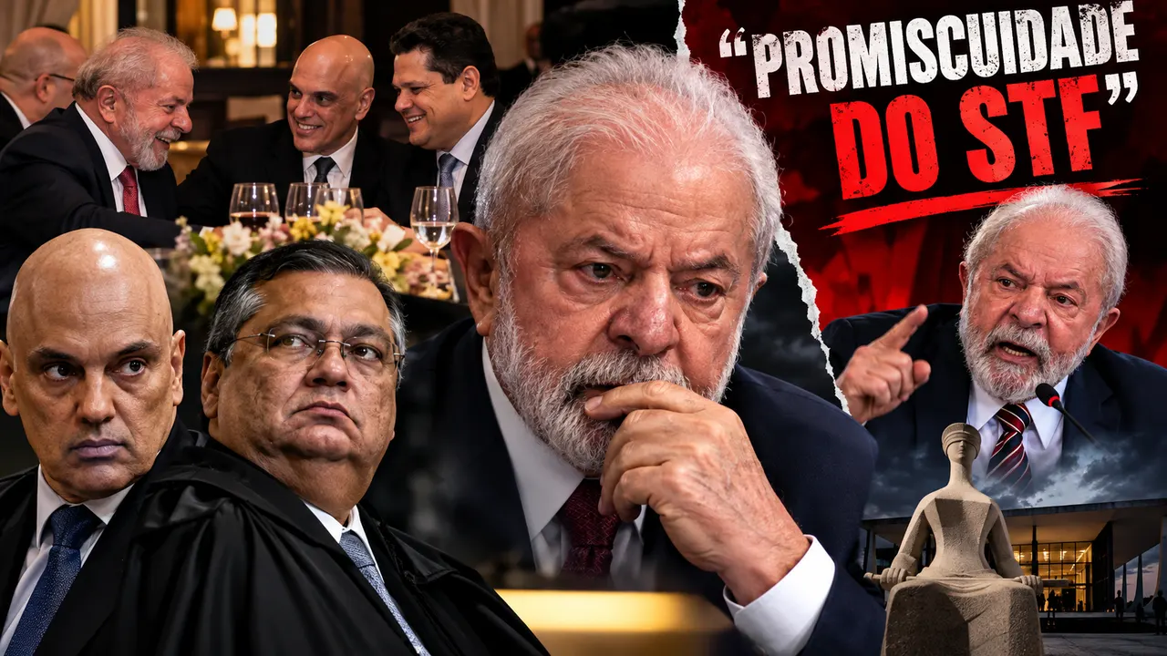 Lula e ministros do STF em meio à crise política após o primeiro turno das eleições de 2026