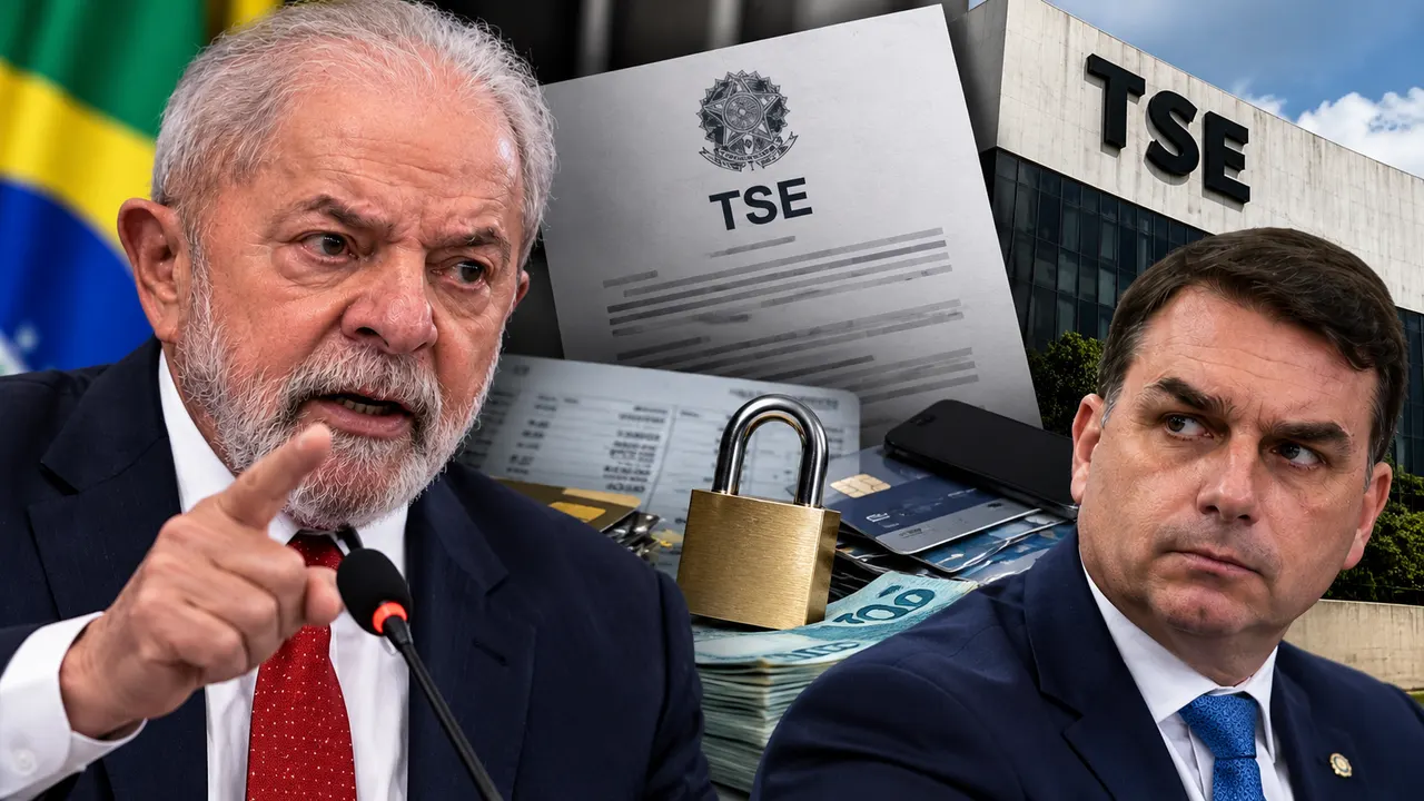 Lula durante pronunciamento político sobre abertura de sigilo bancário e pedido apresentado ao TSE nas eleições de 2026.